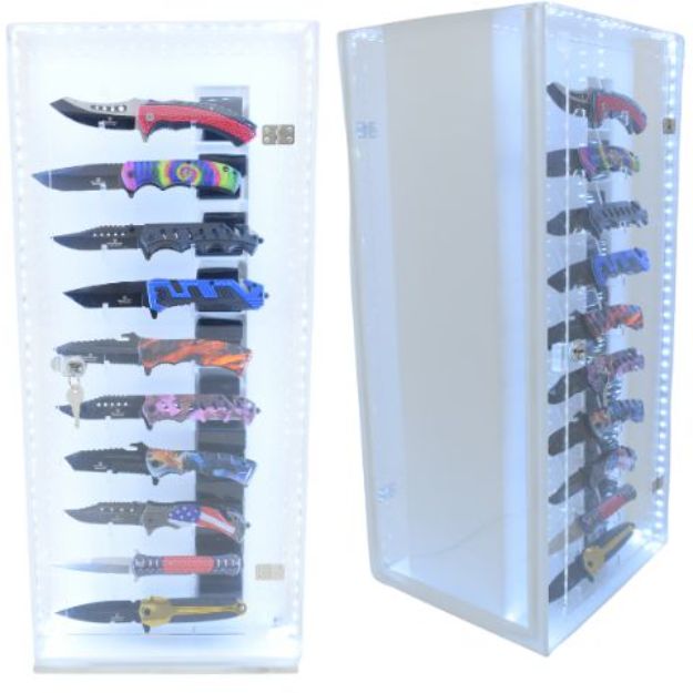 Turkey Creek Trading Company Inc. 60 PC Countertop Knife Display With LED No Knives Included